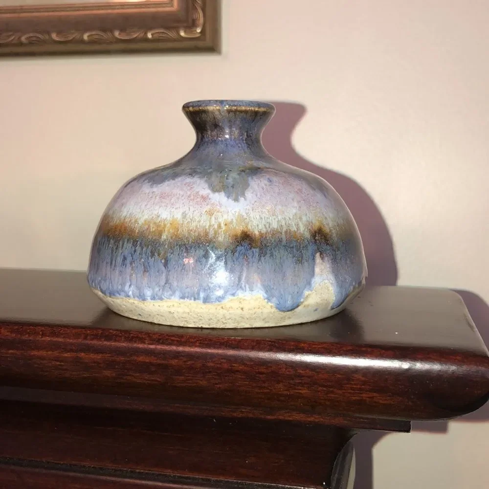 Vintage Handmade Stone Mini Vase